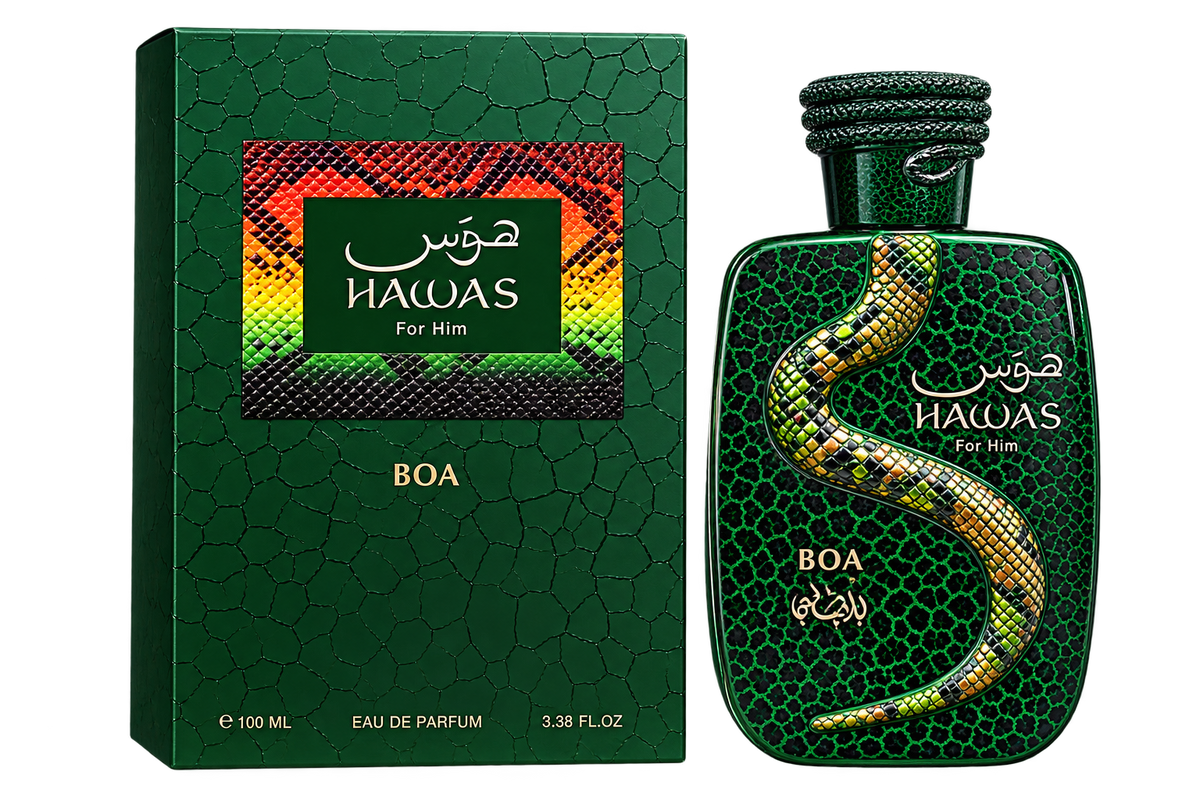 Rasasi Hawas BOA Limited Edition Eau de Parfum for Men – 3.4 oz (100ml)