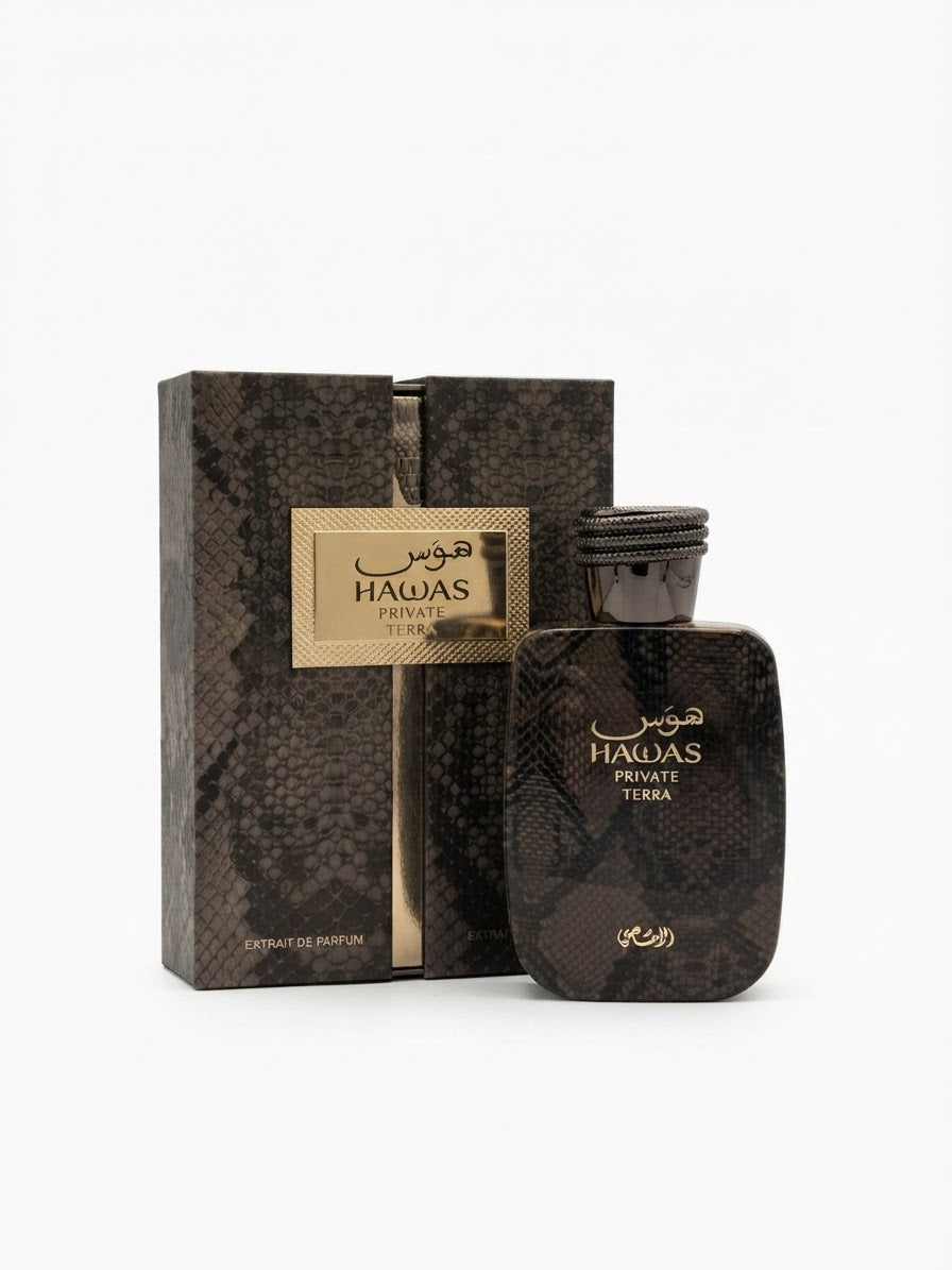 Rasasi Hawas Private Terra Extrait de Parfum – Unisex
