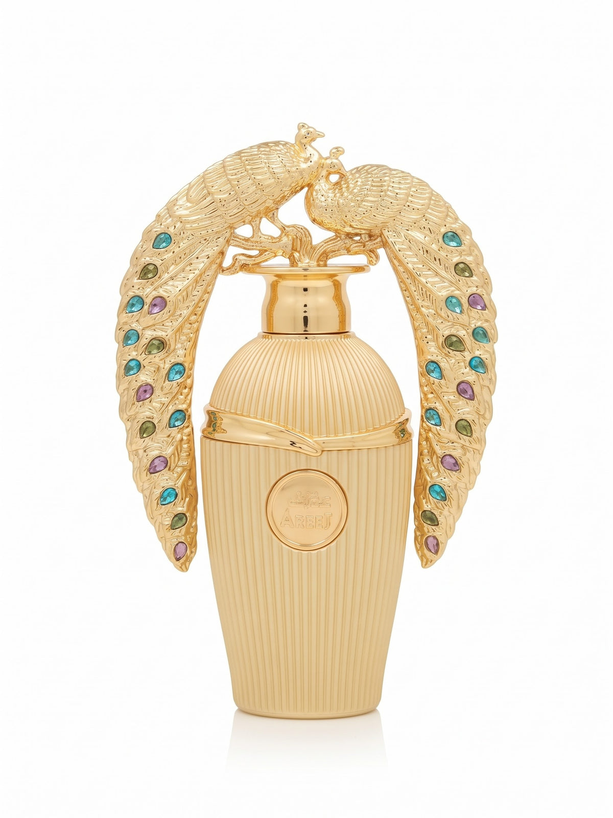 Areej Perfume – Decorative Gold Peacock Bottle